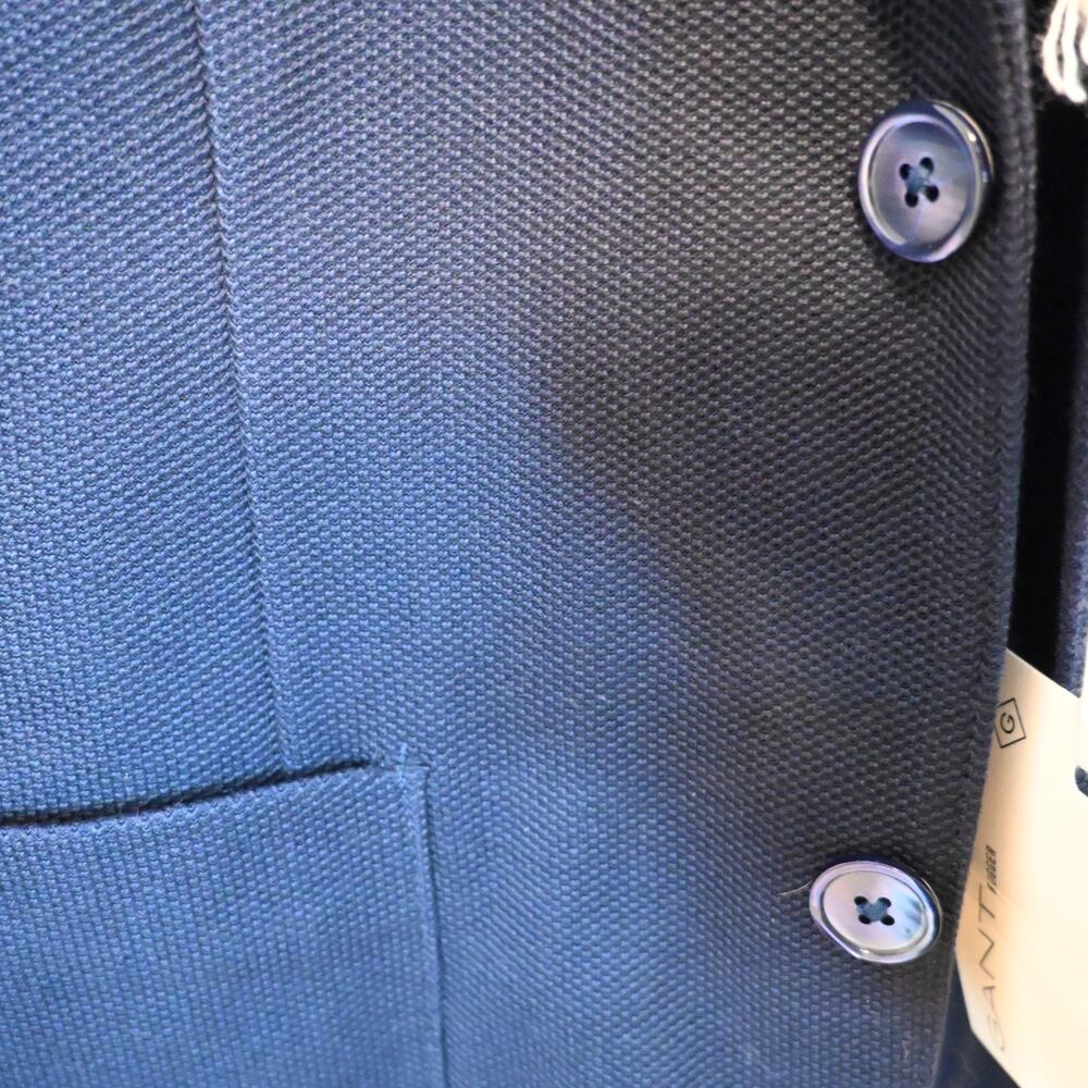 NWT: Gant Jersey Unconstructed Blazer in Evening Blue size 48 EU - Picture 4 of 13
